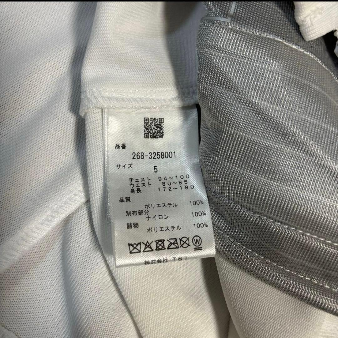 PGGアモッサ×N yメカニカルストレッチタフタホワイトベスト