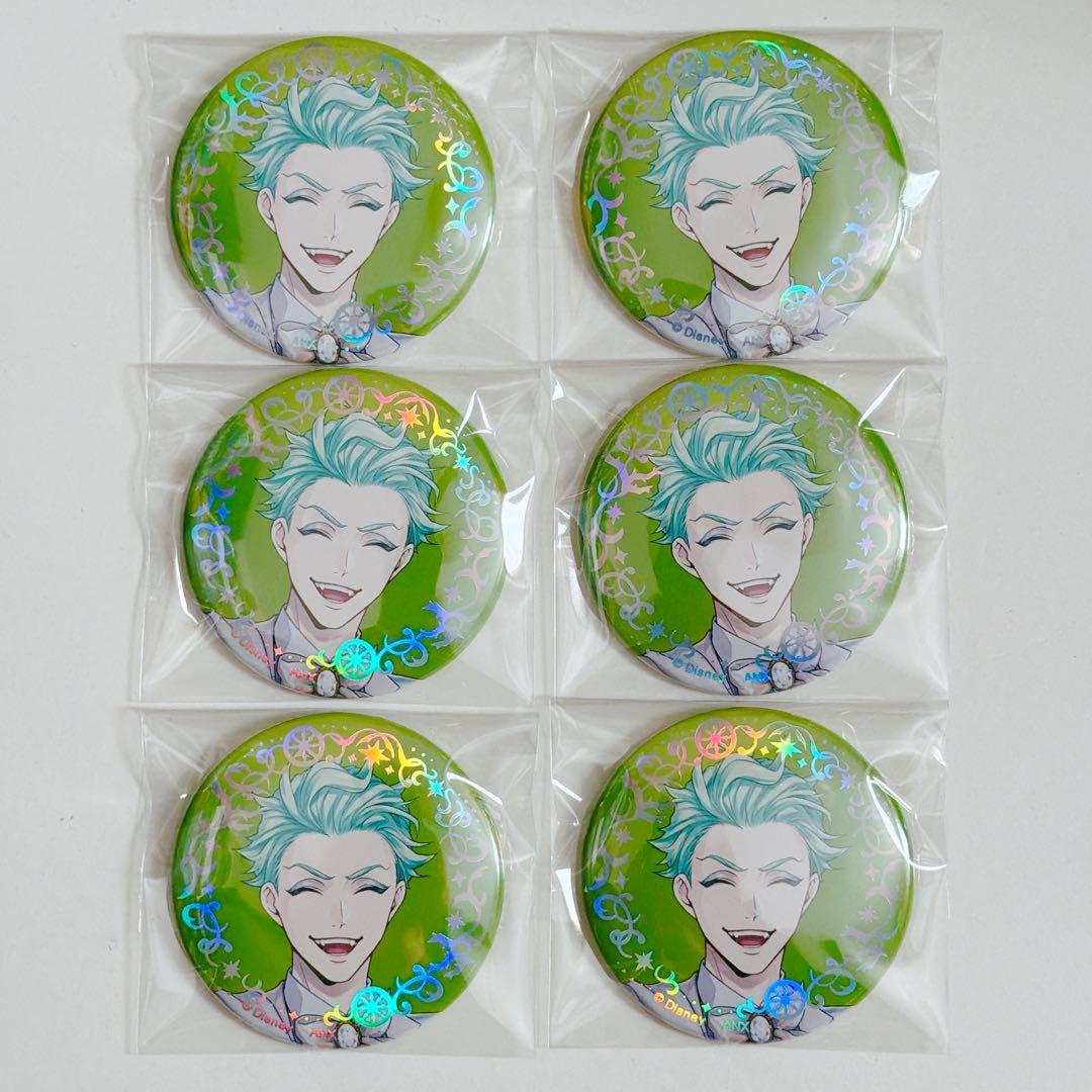 ツイステ セベク 缶バッジ プラチナ ジャケット バースデー